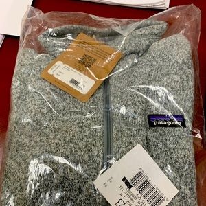 Women’s 1/4 zip Patagonia birch white sweater